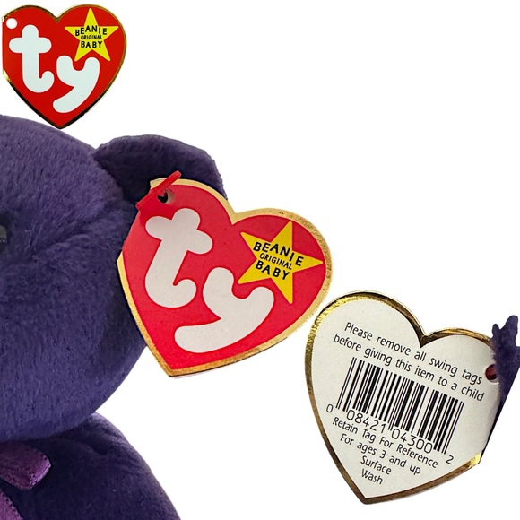 NEW RARE‼️ Ty Beanie Baby Princess Diana 1997 Limited Edition #474 w/TAG ERRORS - Picture 12 of 16